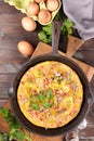 Homemade omelet Royalty Free Stock Photo