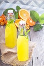 Homemade orange liqueur Royalty Free Stock Photo