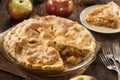 Homemade Organic Apple Pie Dessert Royalty Free Stock Photo