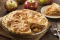 Homemade Organic Apple Pie Dessert Royalty Free Stock Photo