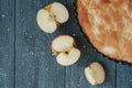 Homemade organic apple pie dessert ready to eat. Selective focus Royalty Free Stock Photo