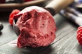 Homemade Organic Berry Sorbet Ice Cream Royalty Free Stock Photo