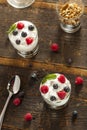 Homemade Organic Fresh Fruit Parfait Royalty Free Stock Photo