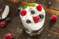 Homemade Organic Fresh Fruit Parfait Royalty Free Stock Photo