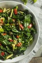 Homemade Organic Green Collard Greens Royalty Free Stock Photo