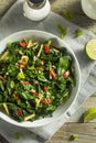 Homemade Organic Green Collard Greens Royalty Free Stock Photo