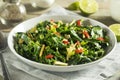 Homemade Organic Green Collard Greens Royalty Free Stock Photo