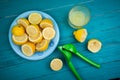 Homemade organic lemon squeezed juice Royalty Free Stock Photo