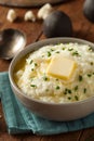 Homemade Organic Mashed Cauliflower Royalty Free Stock Photo