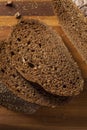 Homemade Organic Pumpernickel Rye Bread Royalty Free Stock Photo