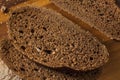 Homemade Organic Pumpernickel Rye Bread Royalty Free Stock Photo