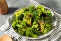 Homemade Organic Roasted Green Broccoli