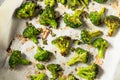 Homemade Organic Roasted Green Broccoli