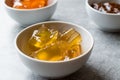 Homemade Organic Watermelon Jam in Ceramic bowl / Marmalade.