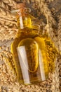 Homemade organically produced wheat oil