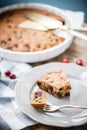 Homemade paleo cherry pie