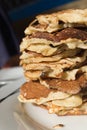 Homemade Pancake Stack Royalty Free Stock Photo