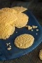 Homemade Parmesan Cheese Crisps Royalty Free Stock Photo