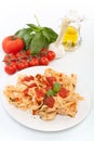 Homemade Pasta with Tomato Sauce Royalty Free Stock Photo