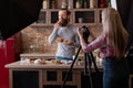 Homemade pastries cooking backstage photography Royalty Free Stock Photo