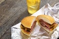 homemade peameal bacon sandwich