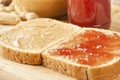 Homemade Peanut Butter and Jelly Sandwich