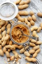 Homemade peanuts butter Royalty Free Stock Photo