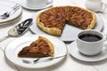 Homemade pecan pie Royalty Free Stock Photo