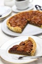 Homemade pecan pie Royalty Free Stock Photo