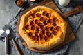 Homemade Pepperoni Stuffed Crust Pizza Royalty Free Stock Photo