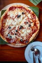Homemade Pepperonis Special Pizza Royalty Free Stock Photo