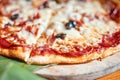 Homemade Pepperonis Special Pizza Royalty Free Stock Photo