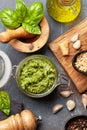 Homemade pesto sauce