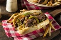 Homemade Philly Cheesesteak Sandwich Royalty Free Stock Photo