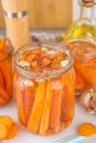 Homemade pickled carrots Royalty Free Stock Photo