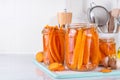 Homemade pickled carrots Royalty Free Stock Photo