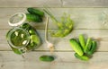 Homemade pickled cucumbers Royalty Free Stock Photo