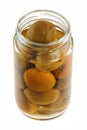 Homemade pickled peach (Chinese plum, Japanese apr