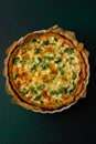 Homemade pie with red fish