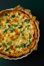 Homemade pie with red fish