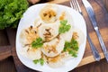 Homemade pierogi dumplings