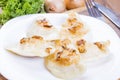 Homemade pierogi dumplings