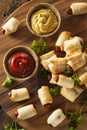 Homemade Pigs in a Blanket Royalty Free Stock Photo