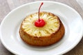 Homemade pineapple upside down cake