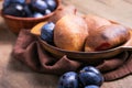 Homemade pirogi . Traditional Russian pastries. selective focus