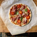 Homemade pizza napolitana Royalty Free Stock Photo