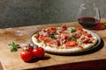 Homemade pizza napolitana Royalty Free Stock Photo