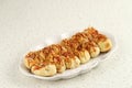 Homemade Pizza Roll Pull Apart Bread with Cheese and Sausage Royalty Free Stock Photo