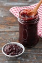 Homemade plum jam