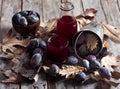 Homemade plum juice Royalty Free Stock Photo